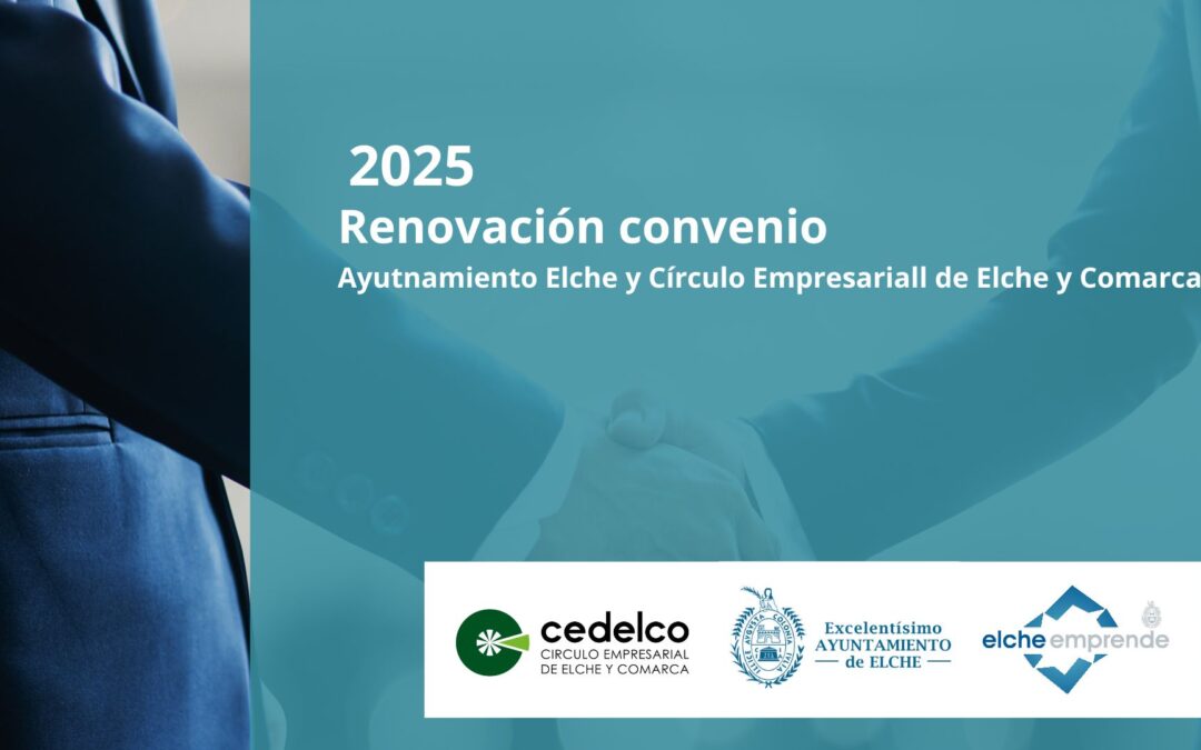 Cedelco renueva el convenio con el Ayuntamiento de Elche.